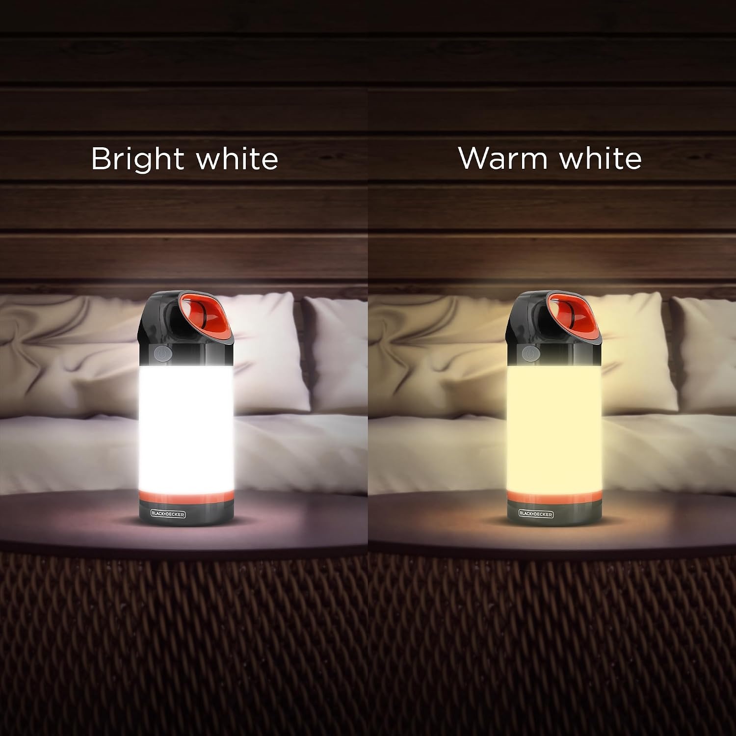 image:imageBLACKDECKER LED Lantern 300 Lumens 360 Flashlight for Camping with SOS Mode 12 Hours AA Battery Power Multiwhite Hook 5 Modes IP65 Waterproof Camping Essentials Tent Light Blackout SurvivalOne Pack