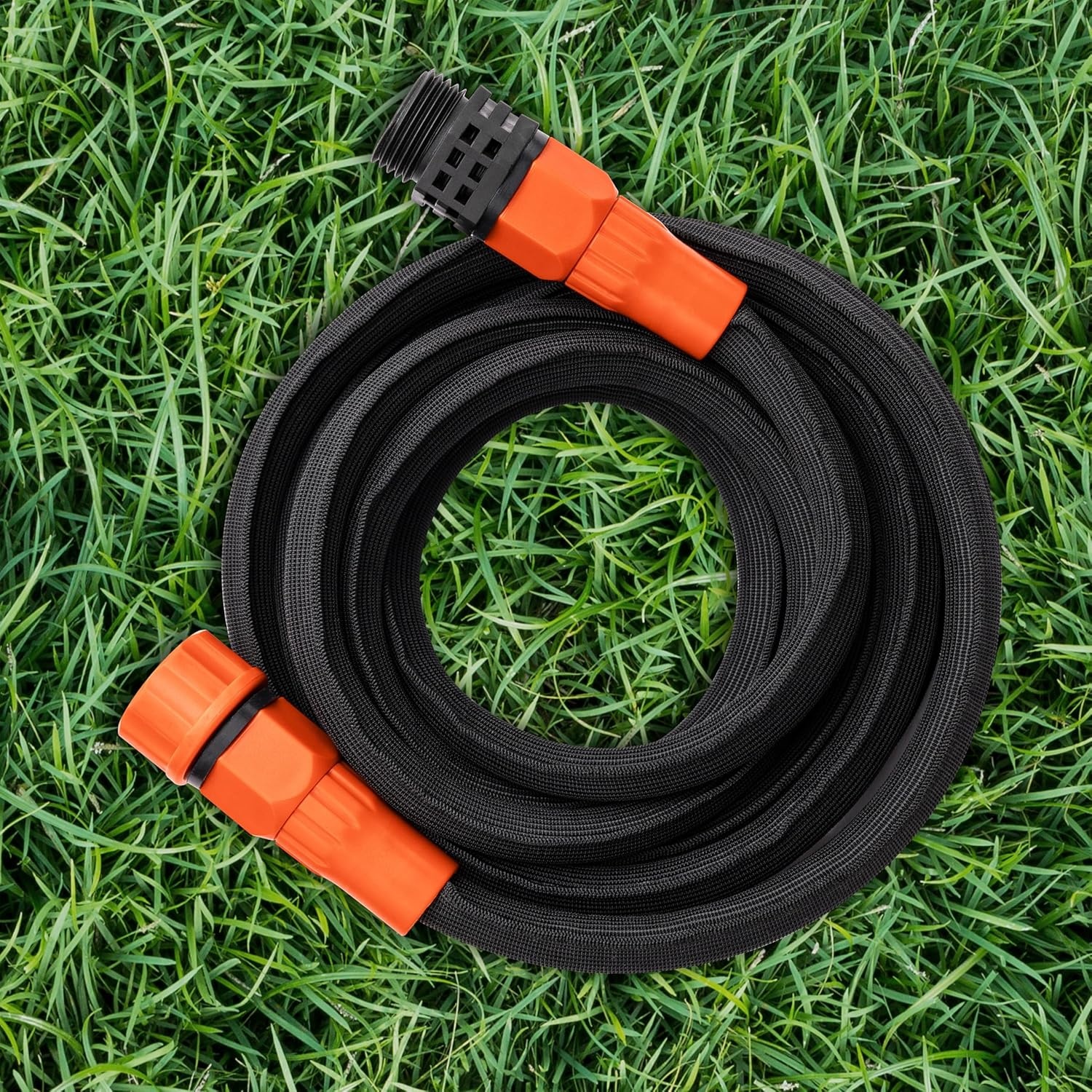 image:imageBlack Decker 25 ft x 58 in Expanding Garden Hose Lightweight KinkResistant Quick Repair Couplings BXMHBB22182