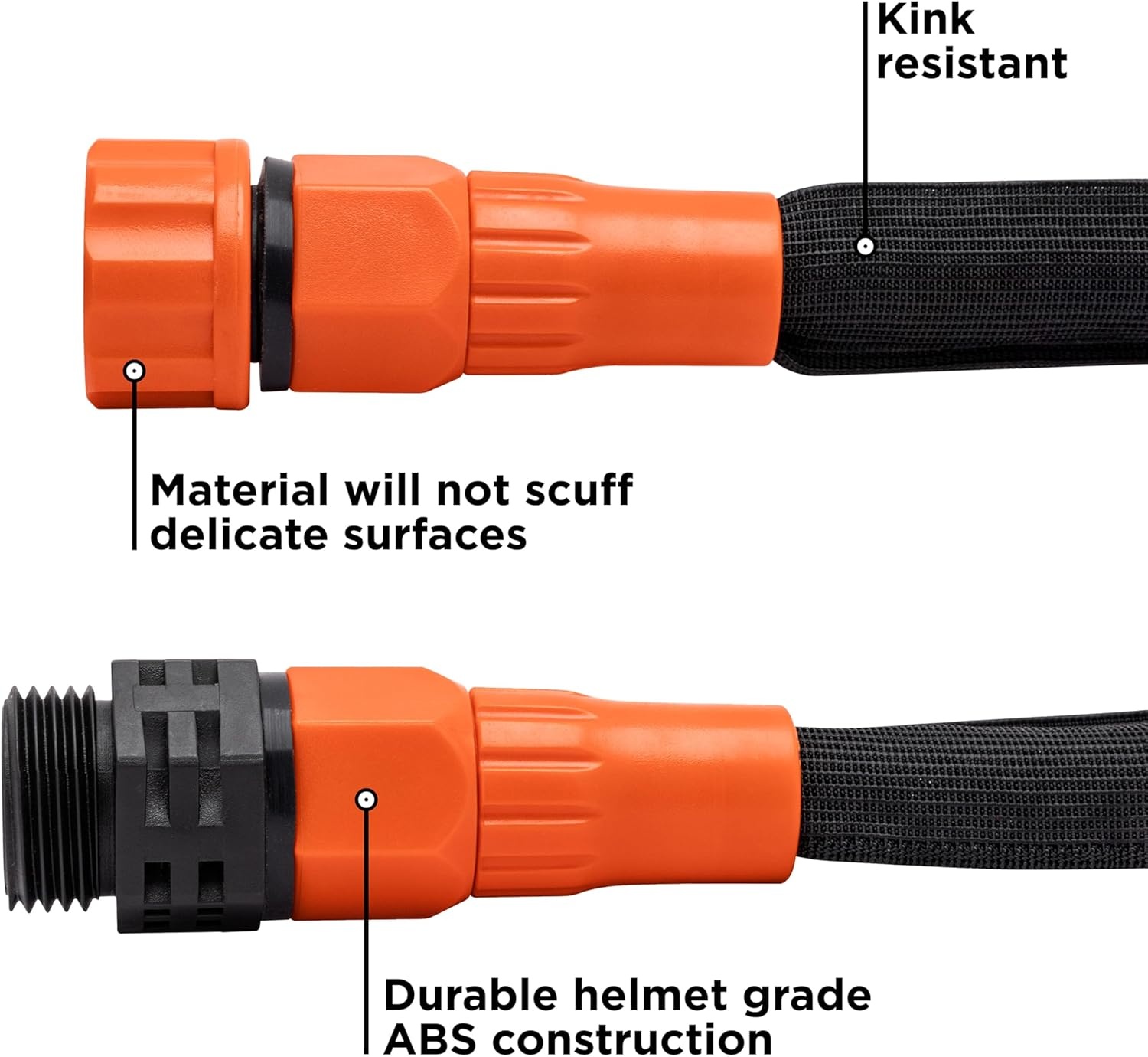 image:imageBlack Decker 25 ft x 58 in Expanding Garden Hose Lightweight KinkResistant Quick Repair Couplings BXMHBB22182