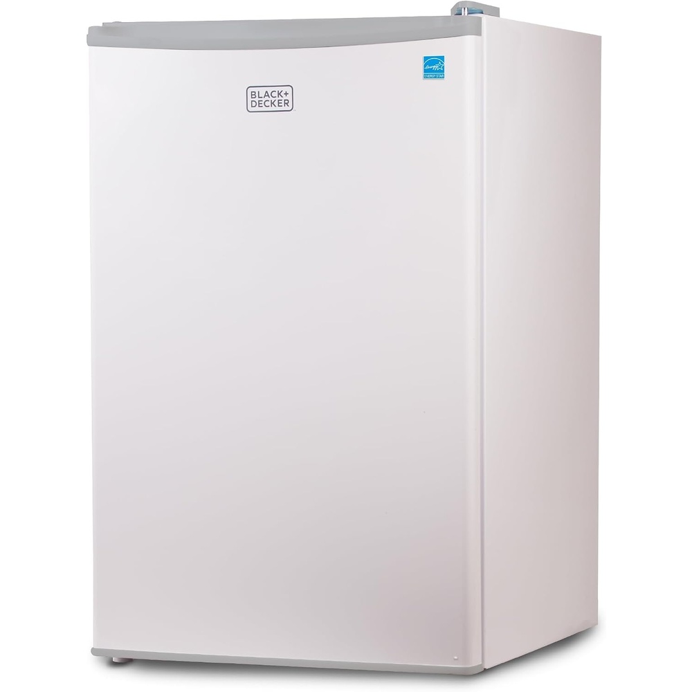 image:imageBLACKDECKER 43 Cu Ft Compact Refrigerator ENERGY STAR Certified Small Refrigerator Single Door Mini Fridge with Chiller Compartment Personal Fridge for Home or Dorm Room BCRK43W White