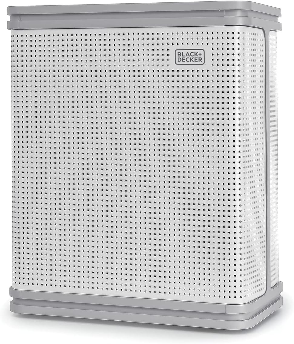 image:imageBLACKDECKER Air Purifier with UV Technology HEPA Air Purifier for Home Up To 1250 Sq Ft per 5 Air Changes 4Stage Filtration System with Anion Function BAPUV150 WhiteUp to 2420 Square Feet