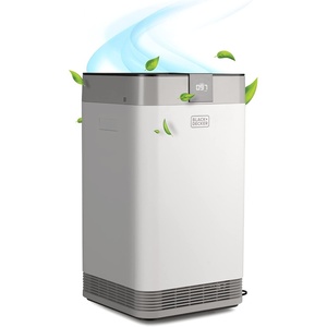 BLACK+DECKER Air Purifier with UV Technology, HEPA Air Purifier for Home Up To 1250 Sq. Ft. per 5 Air Changes, 4-Stage Filtration System with Anion Function, BAPUV150, White(Up to 2520 square feet)